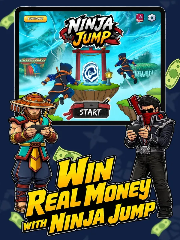 Ninja Jump gameplay screenshot