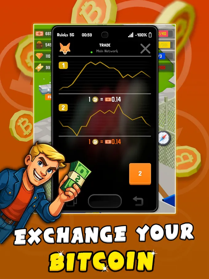 Bitcoin Miner Bro gameplay screenshot