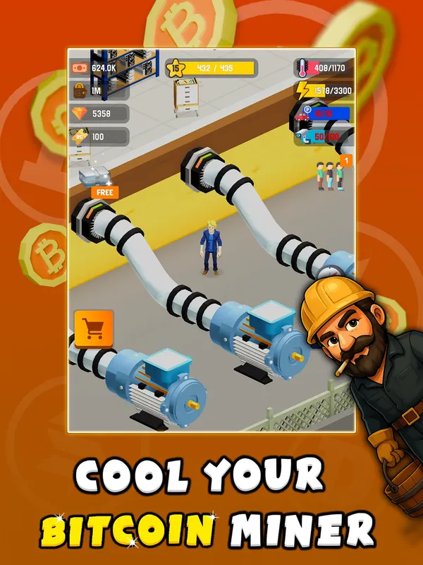 Bitcoin Miner Bro gameplay screenshot